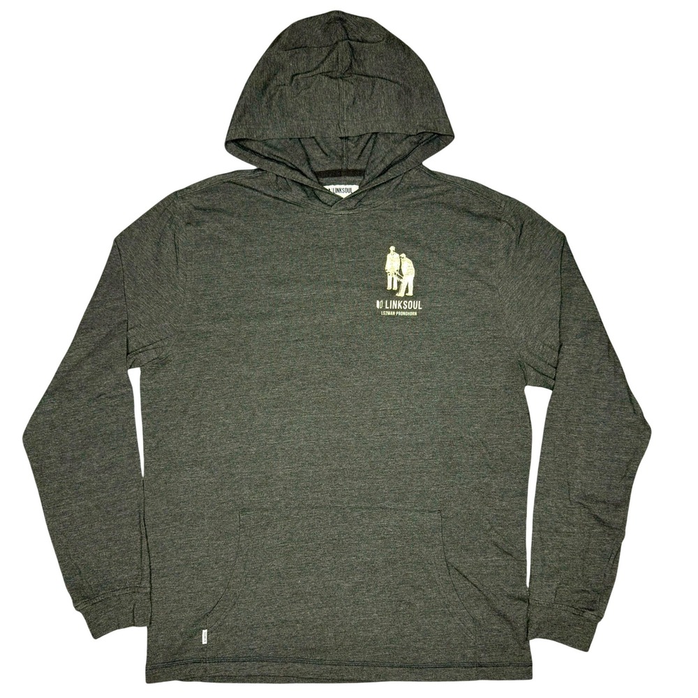Linksoul Hoodie Large Grey LS4102 Ironman Pronghorn Long Sleeve Pullover